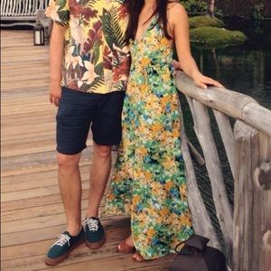 Reformation Citrine Maxi Bright Floral Dress